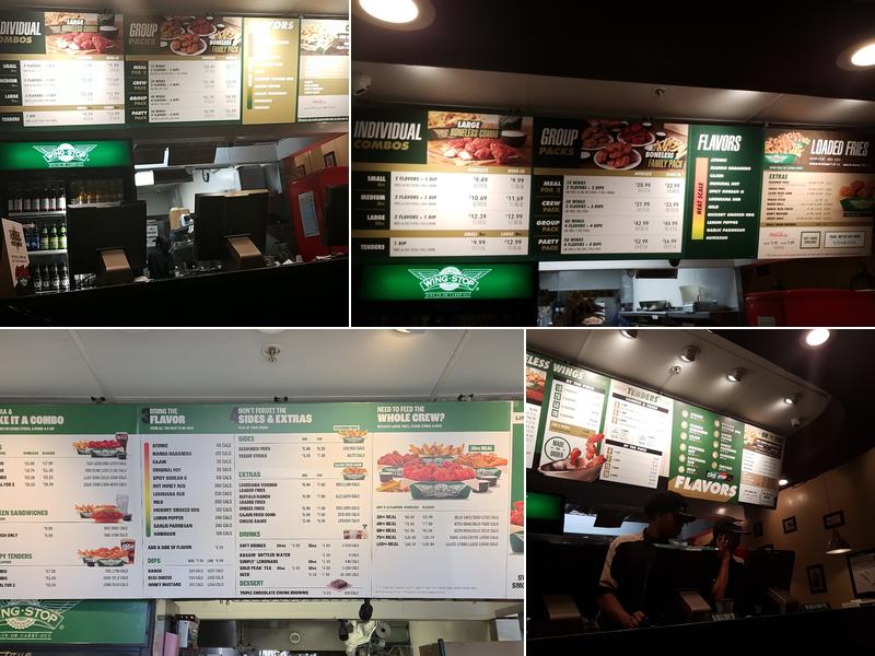 Wingstop Menu