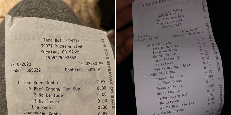 Taco Bell Menu