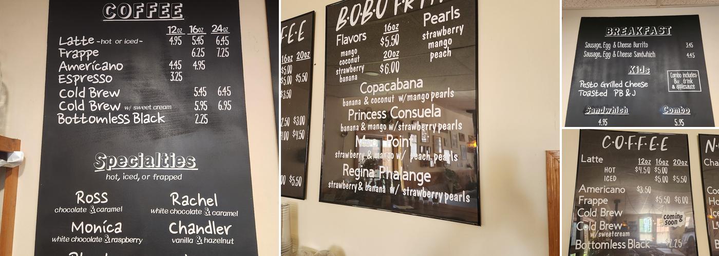 Central Merc Coffeehouse Menu