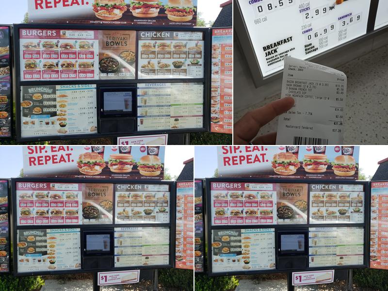 Jack In The Box Menu