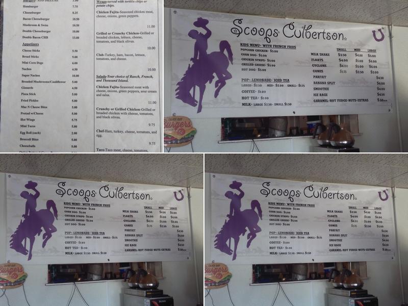 Scoops Menu