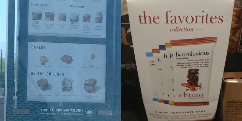 Starbucks Coffee Company Menu