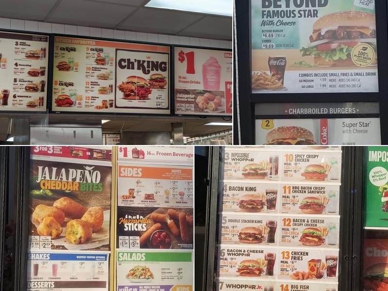 Burger King Menu
