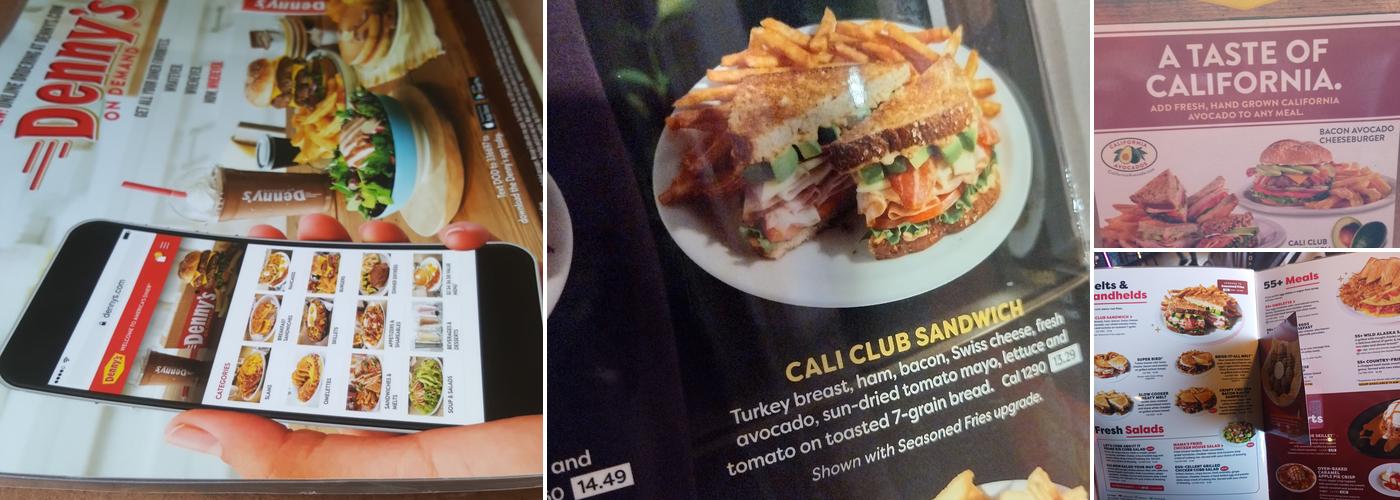 Denny's Restaurant Menu