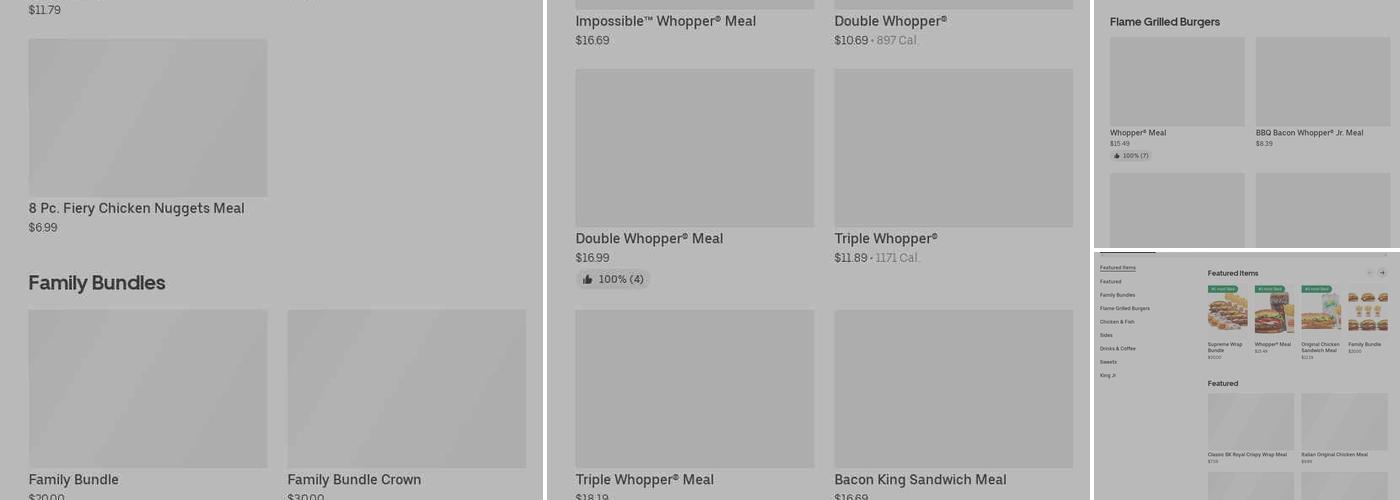 Burger King Menu