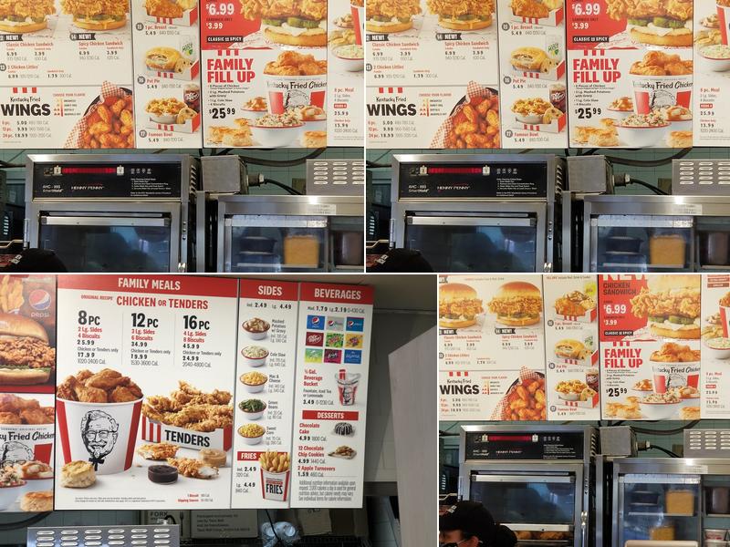 KFC Menu