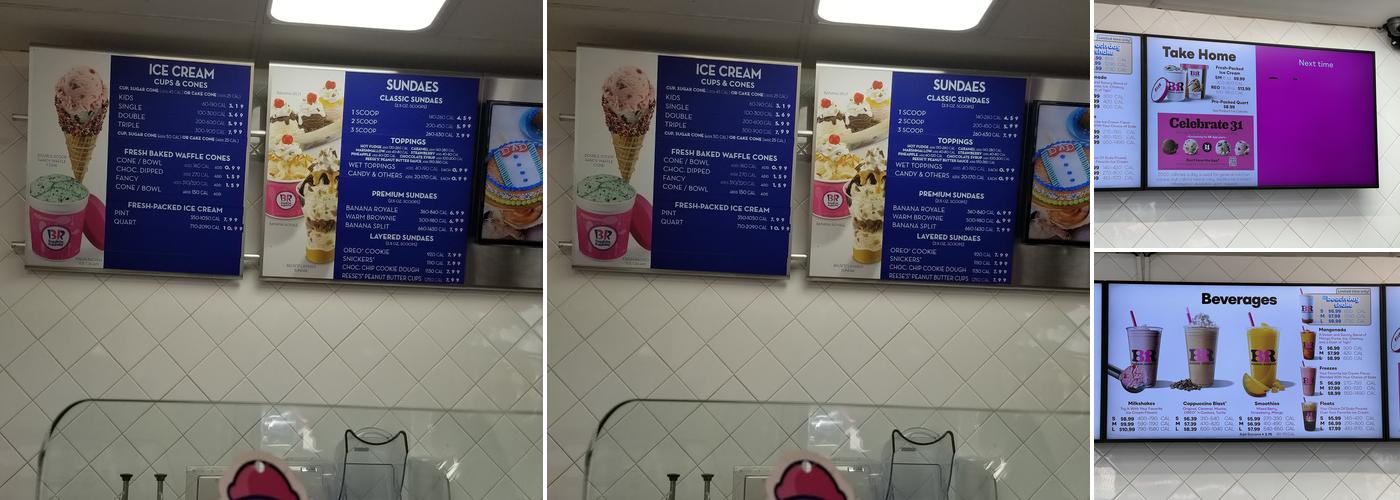 Baskin-Robbins Menu
