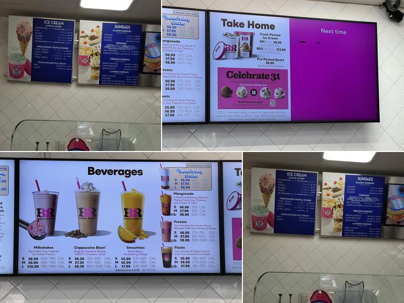 Baskin-Robbins Menu