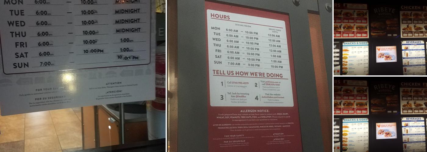 Jack In The Box Menu