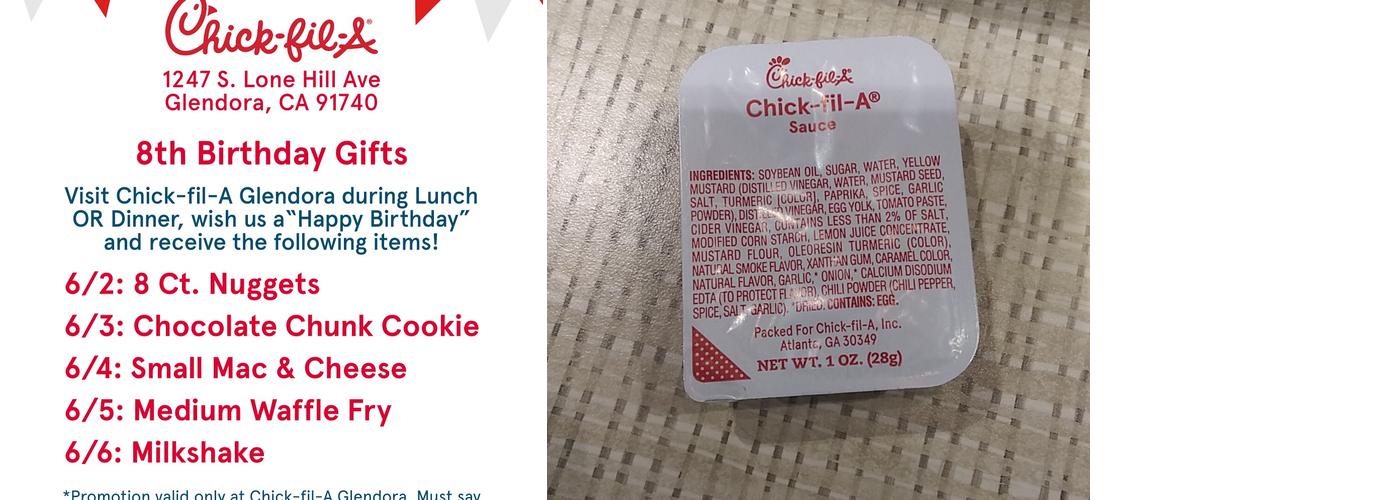 Chick-fil-A Menu