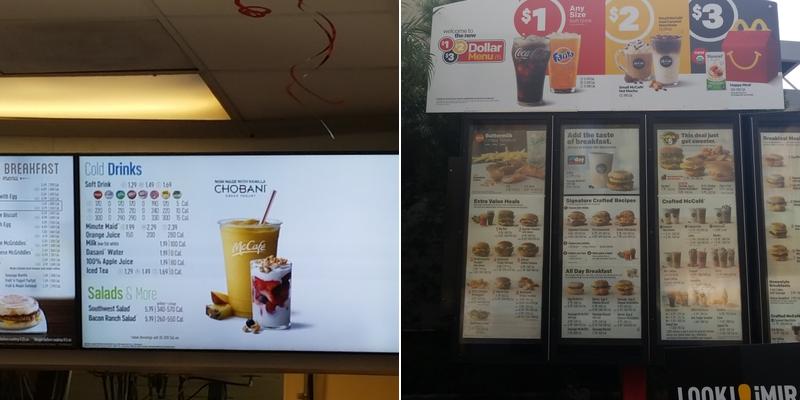 McDonald's Menu