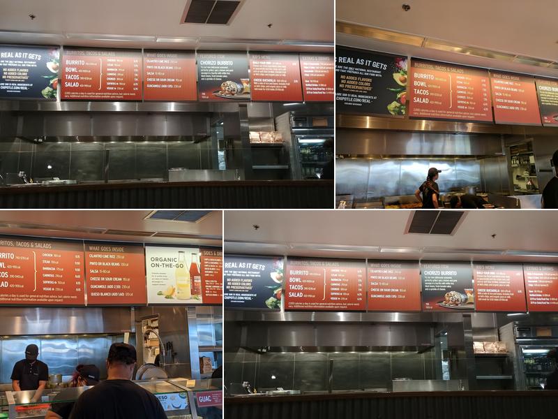 Chipotle Mexican Grill Menu