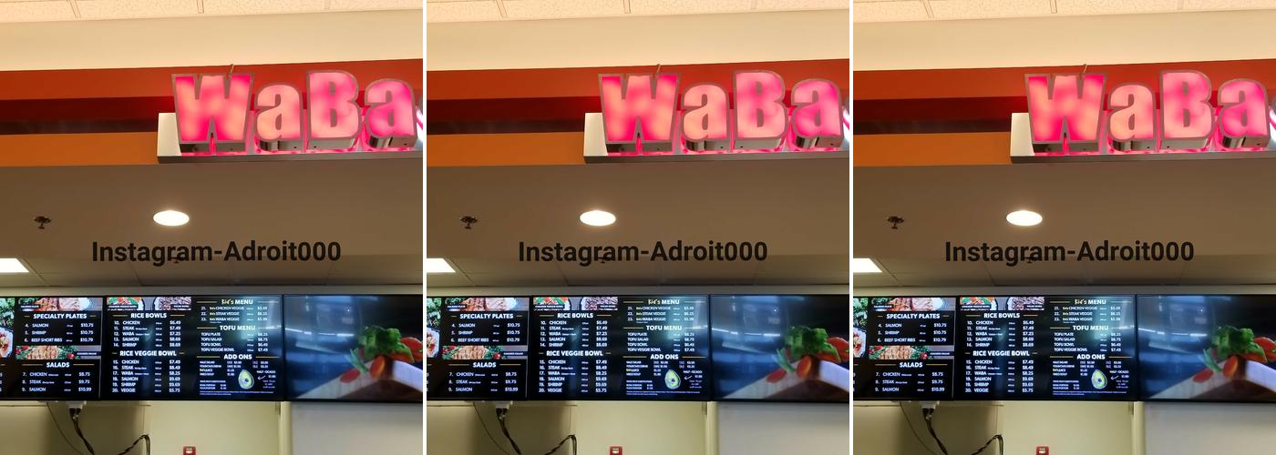 WaBa Grill Menu