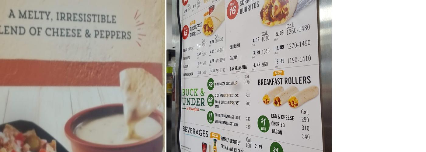 Del Taco Menu