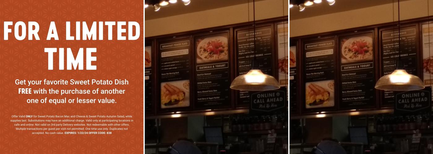 Corner Bakery Menu