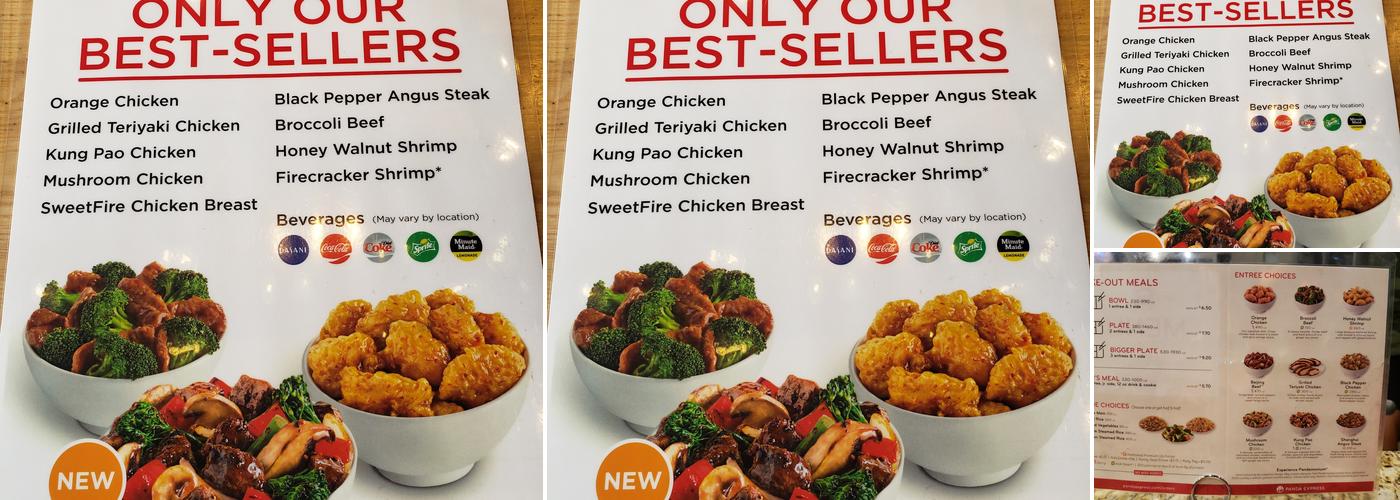 Panda Express Menu