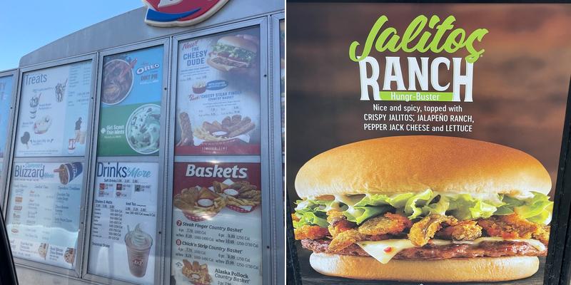 Dairy Queen Menu