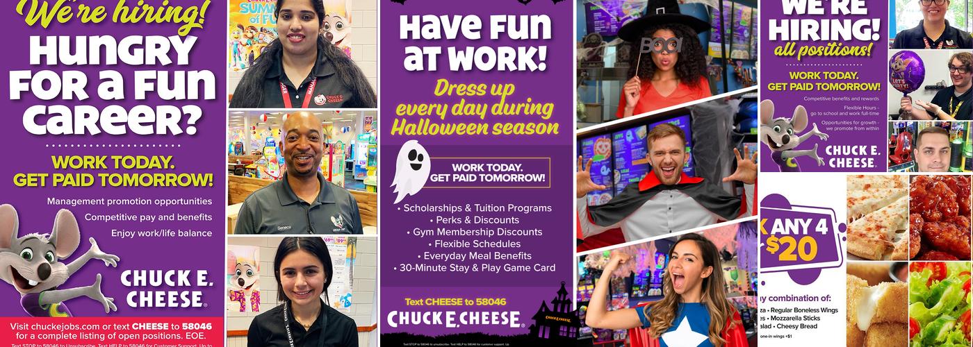 Chuck E. Cheese Menu