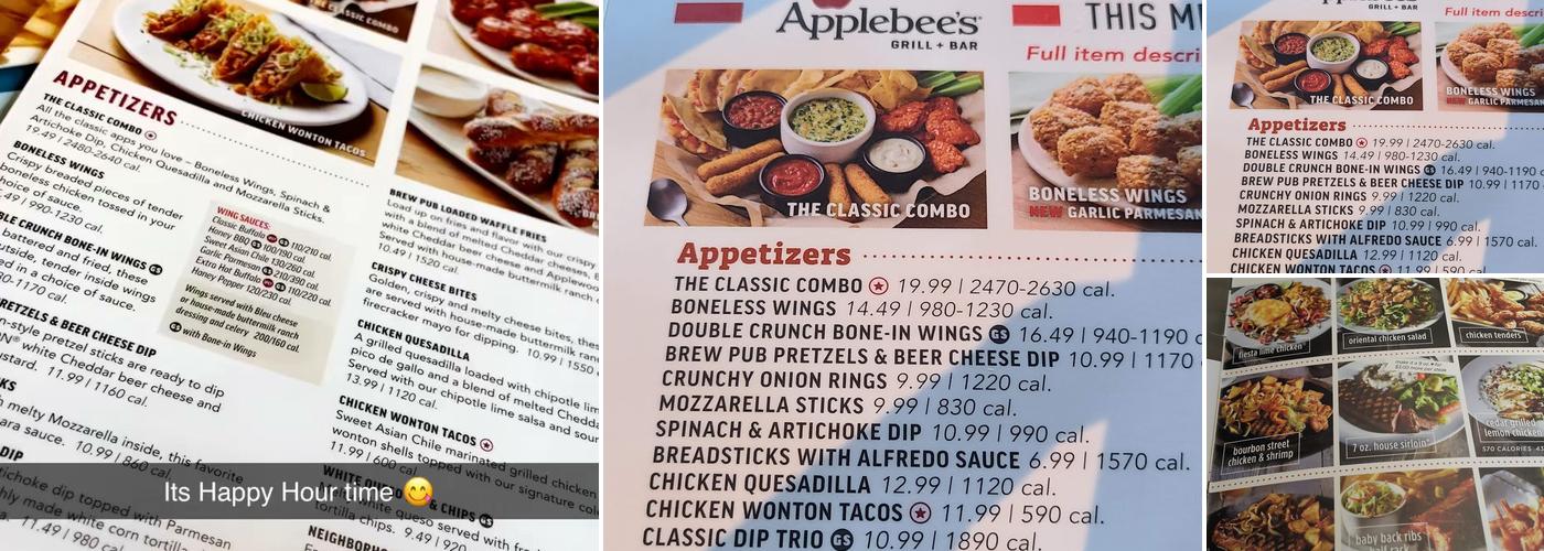 Applebee's Grill + Bar Menu