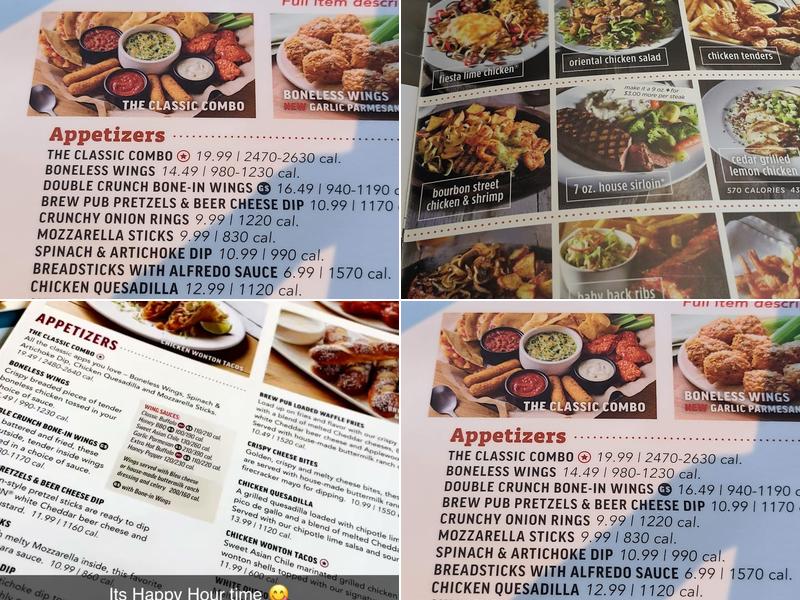 Applebee's Grill + Bar Menu