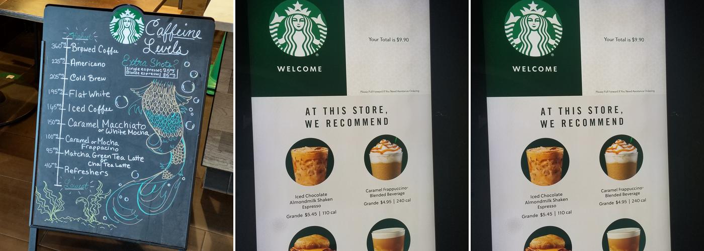 Starbucks Menu