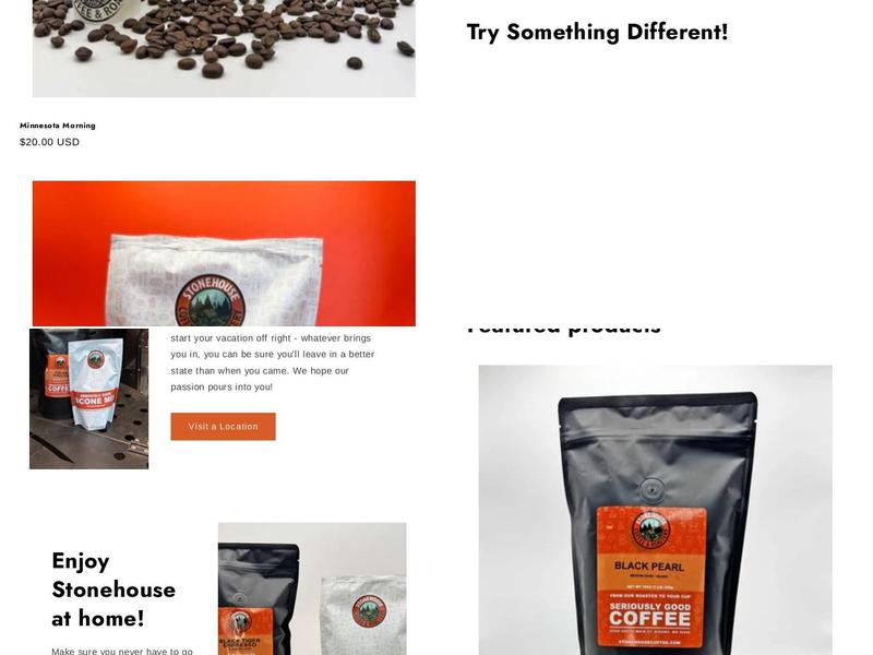 StoneHouse Coffee & Roastery Menu