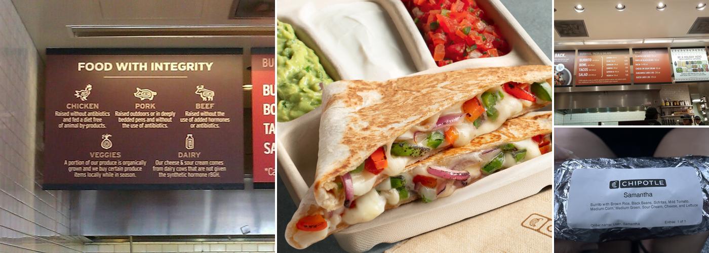 Chipotle Mexican Grill Menu
