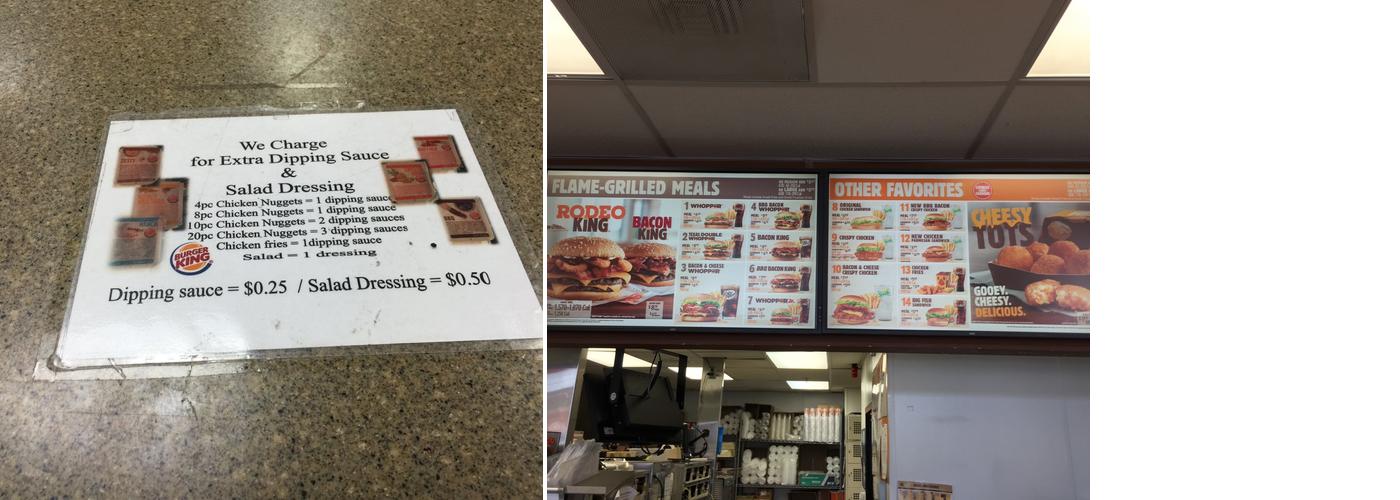 Burger King Menu