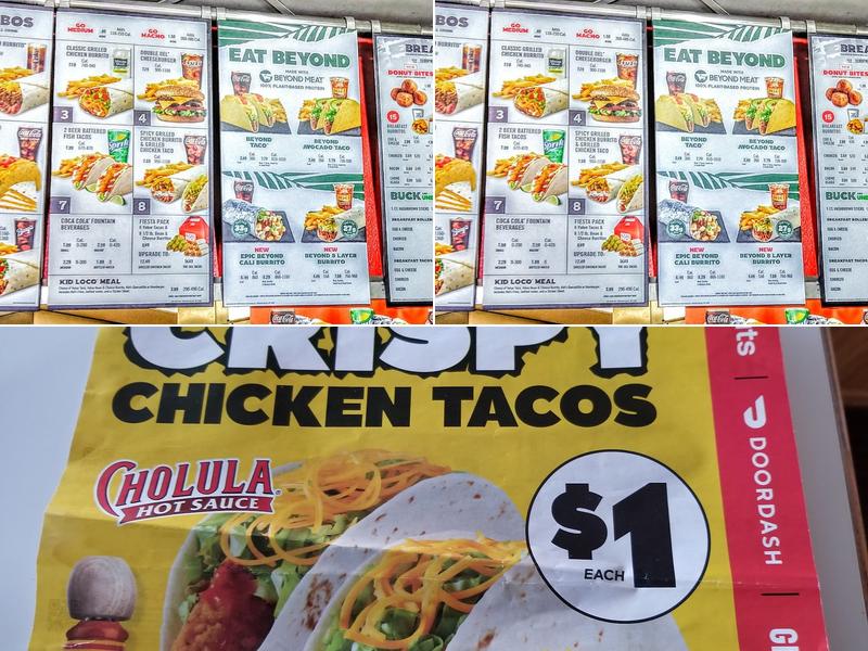 Del Taco Menu