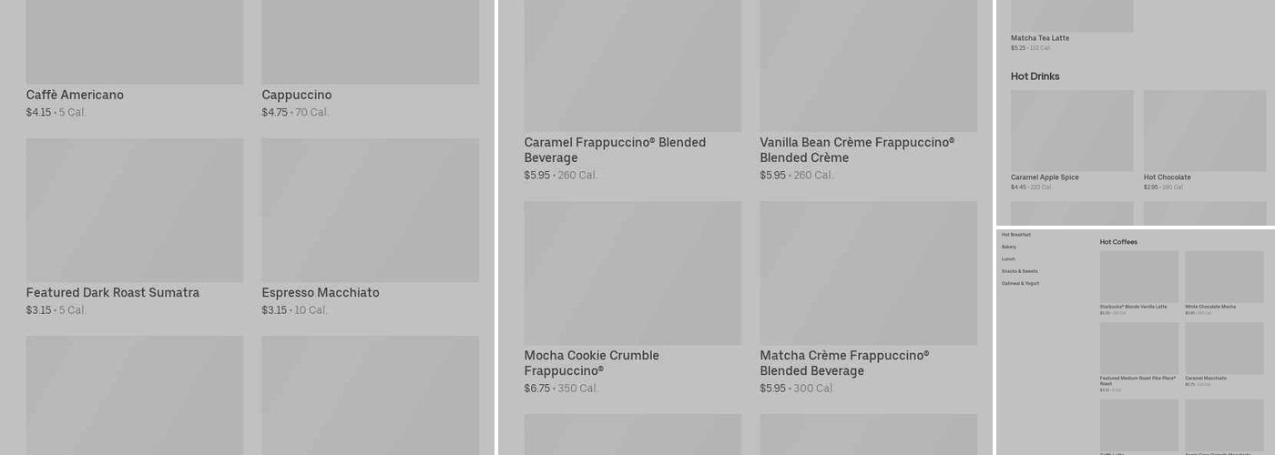 Starbucks Menu