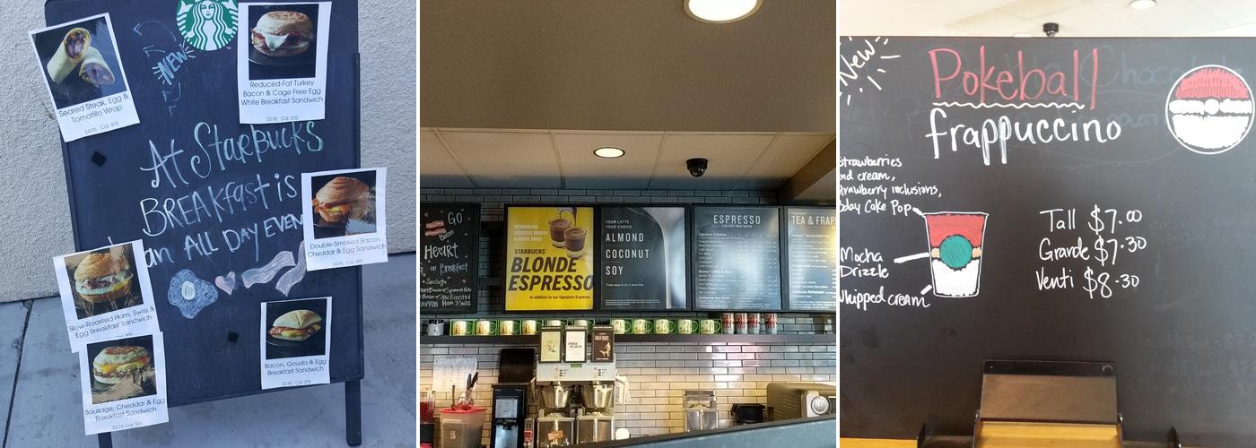 Starbucks Menu