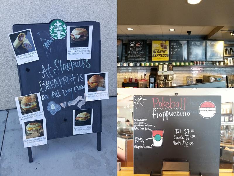Starbucks Coffee Company Menu