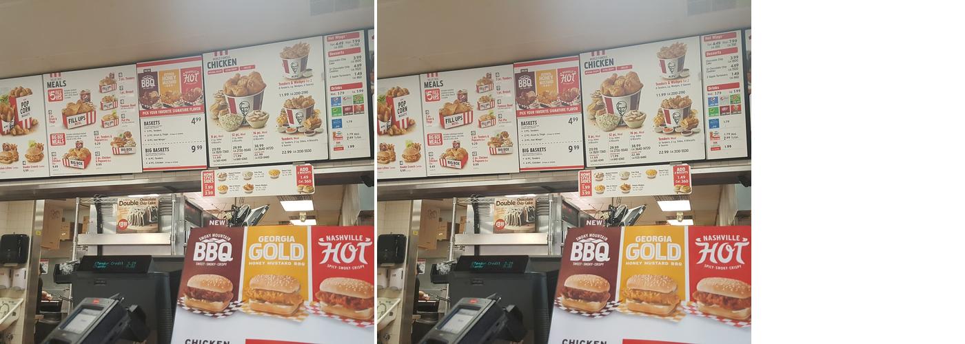 KFC Menu
