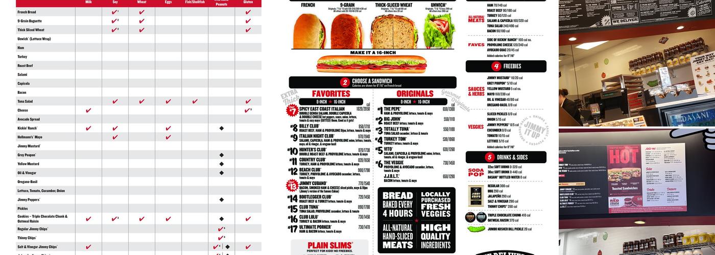 Jimmy John's Menu