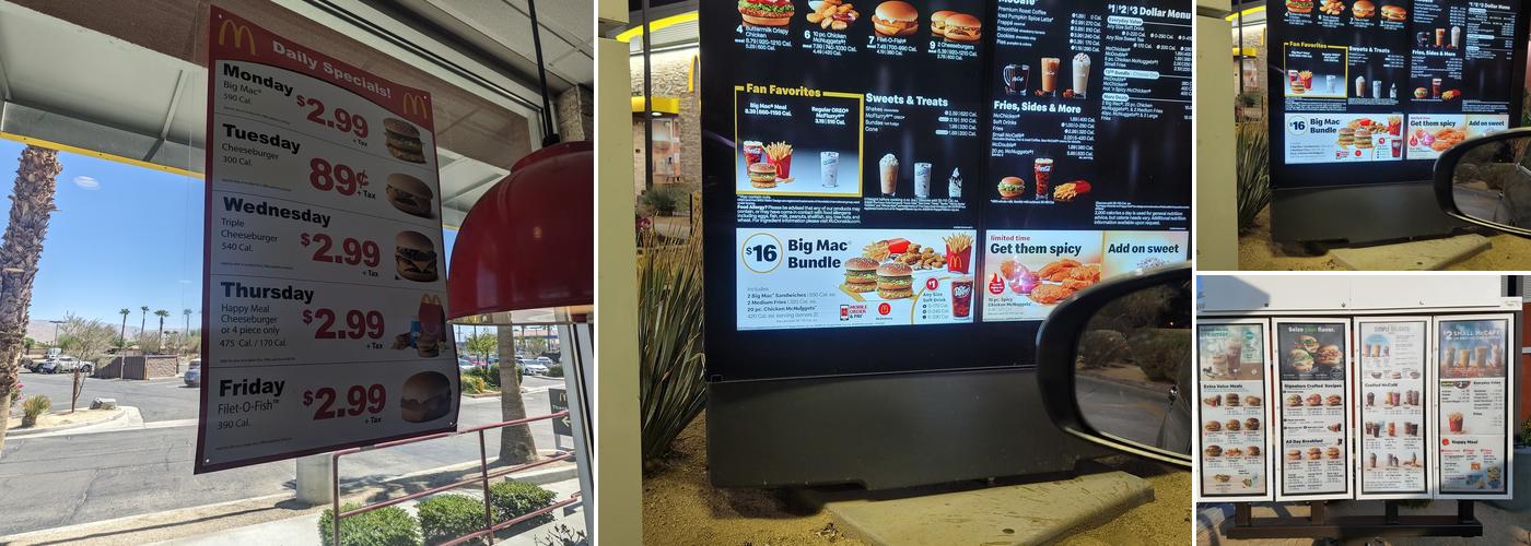 McDonald's Menu