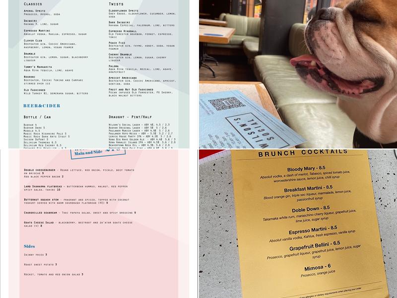 Wilson's Social Menu