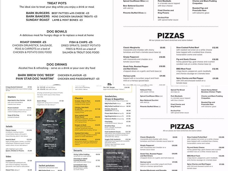 Clock Tower Café & Bar Menu