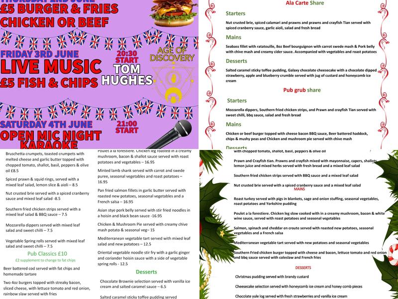 The Drunken Dragon Menu