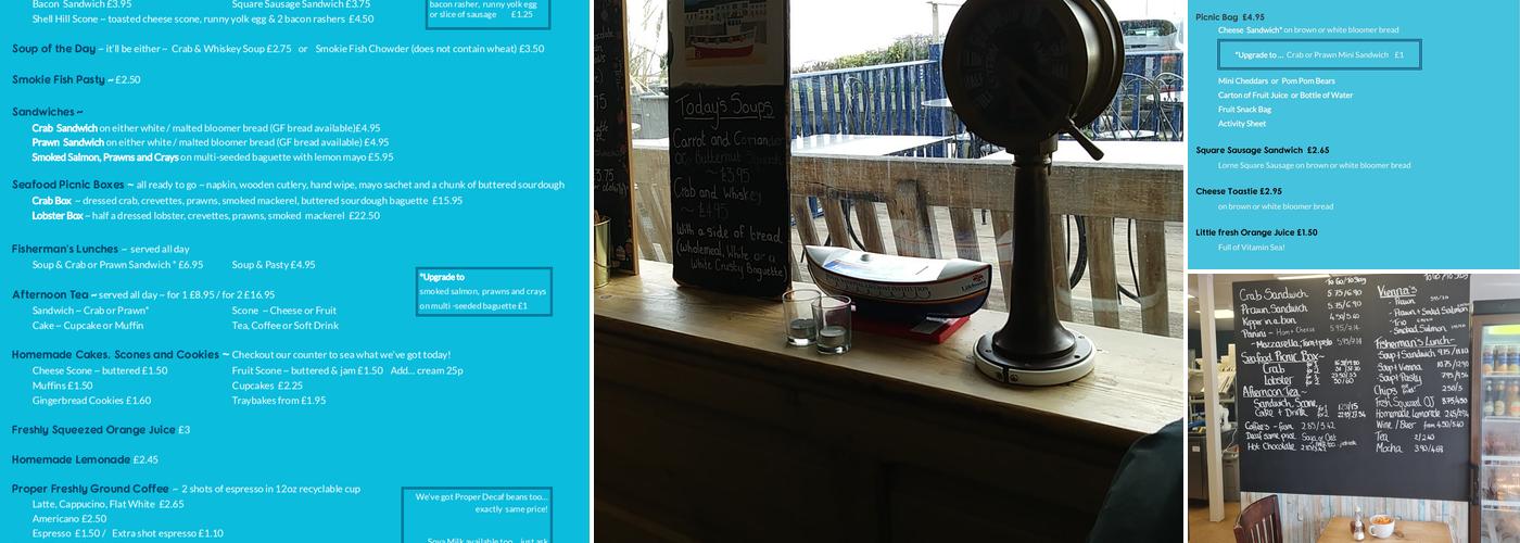 Latimers Seafood Menu