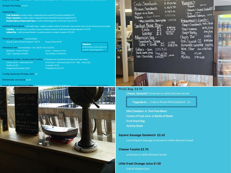 Latimers Seafood Menu