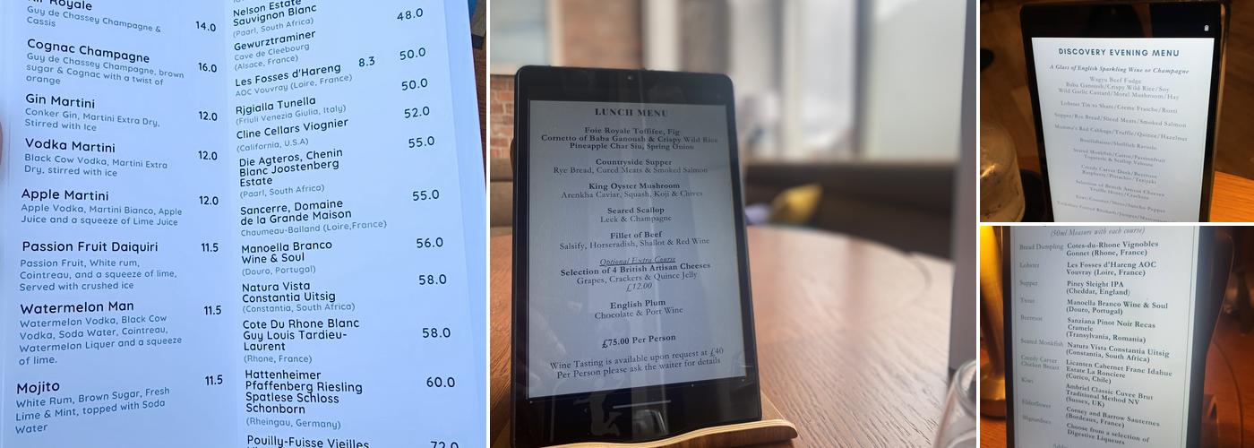 Restaurant Roots Menu