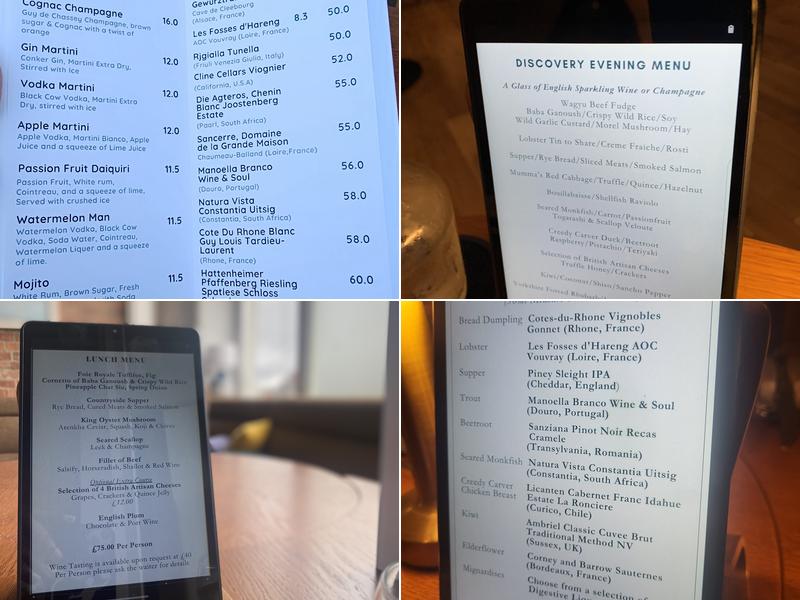 Restaurant Roots Menu