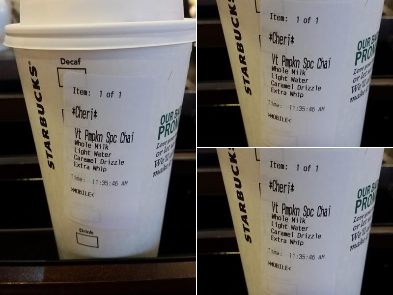Starbucks Menu
