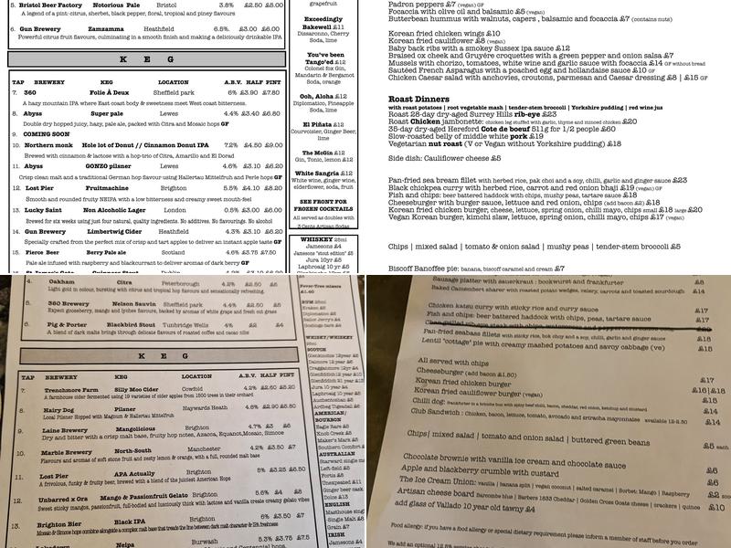 The Lockhart Tavern Menu