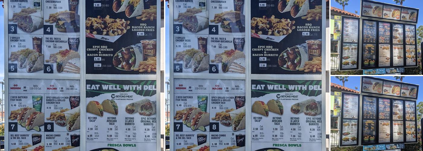 Del Taco Menu