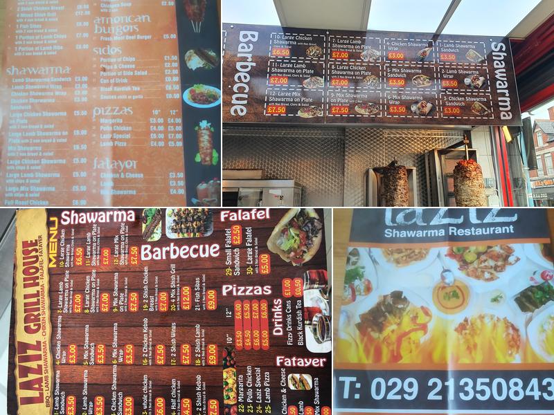 Laziz Shawarma Restaurant Menu