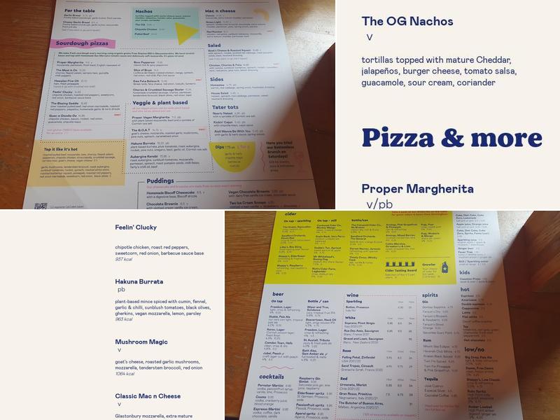 The Birmingham Stable Menu