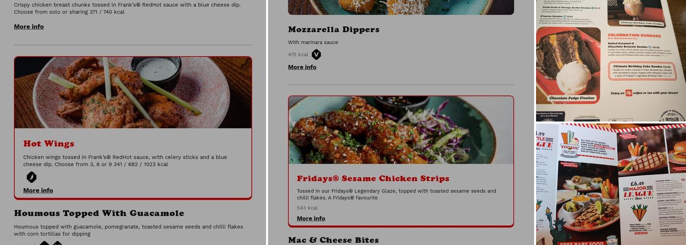 TGI Fridays - Ashton-under-Lyne Menu