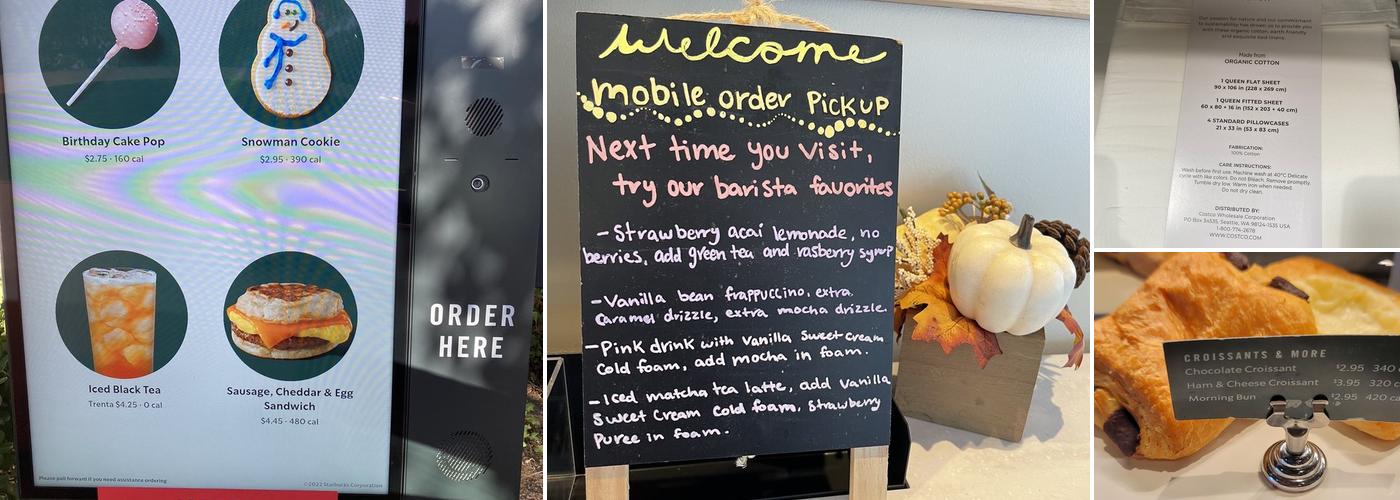 Starbucks Menu