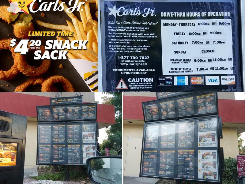 Carl’s Jr. Menu